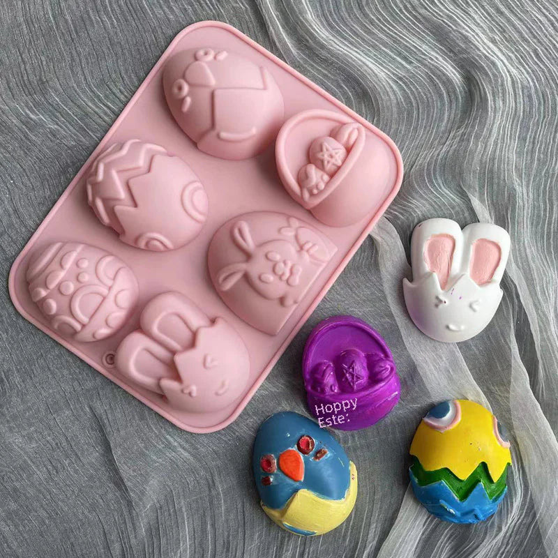 Easter Silicone Molds for Chocolate Cake Decorations