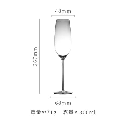 Slim Crystal Glass Wine Goblet for Hotels and Events