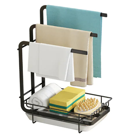 Space-Saving Detachable Kitchen Storage Rack for Towels