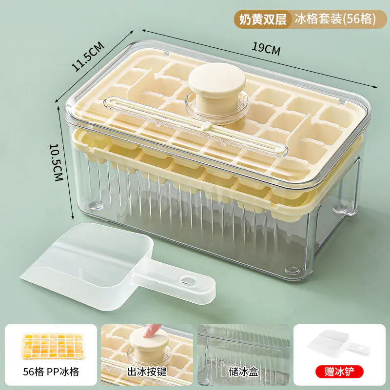 Food-Grade Ice Cube Maker with Press Design for Home