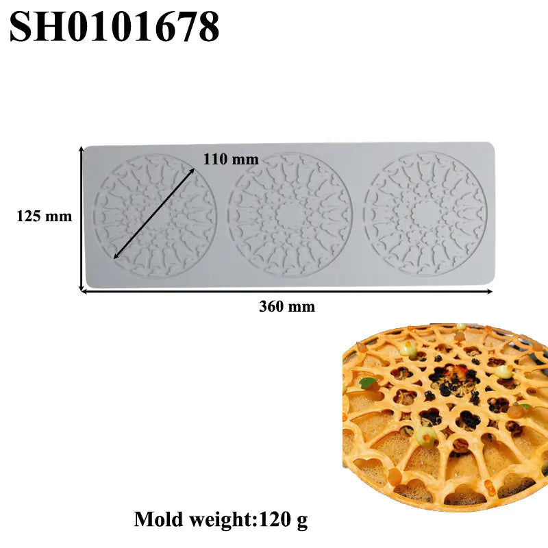 Silicone Leaf-Shaped Platter Molds for Desserts