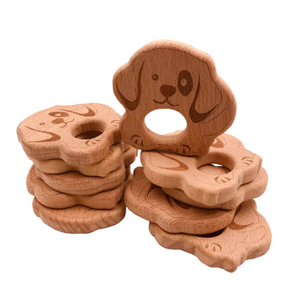 DIY Wooden Animal Teether for Babies - Soothing Toy