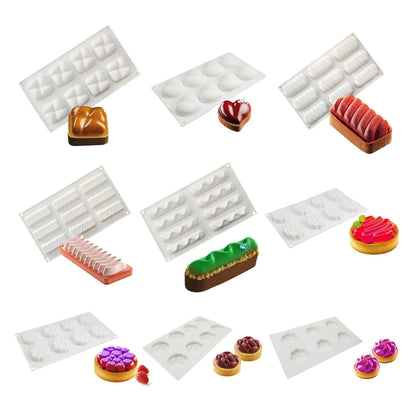 Heart-Shaped Sandstone Cake Silicone Mold and Steel Ring