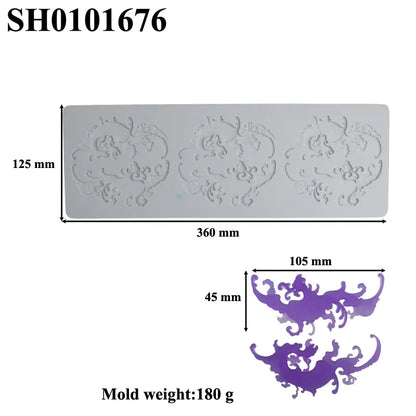 Silicone Leaf-Shaped Platter Molds for Desserts