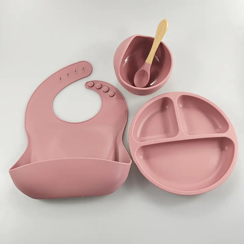 Silicone Dinnerware Set for Kids - 8 Piece Set