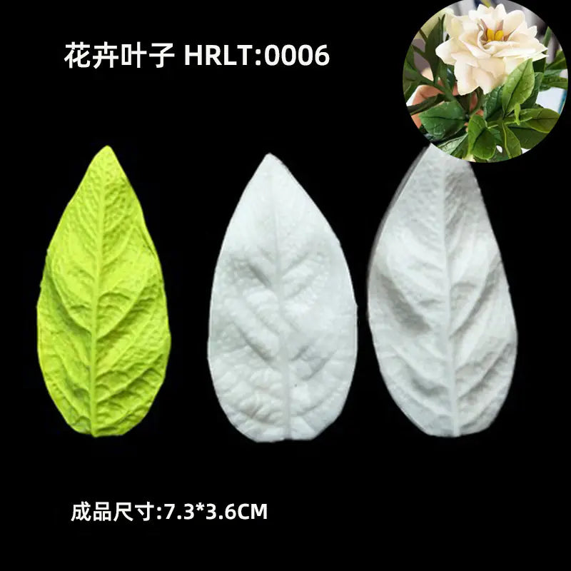 3D Silicone Molds for Leaf and Petal Decorations