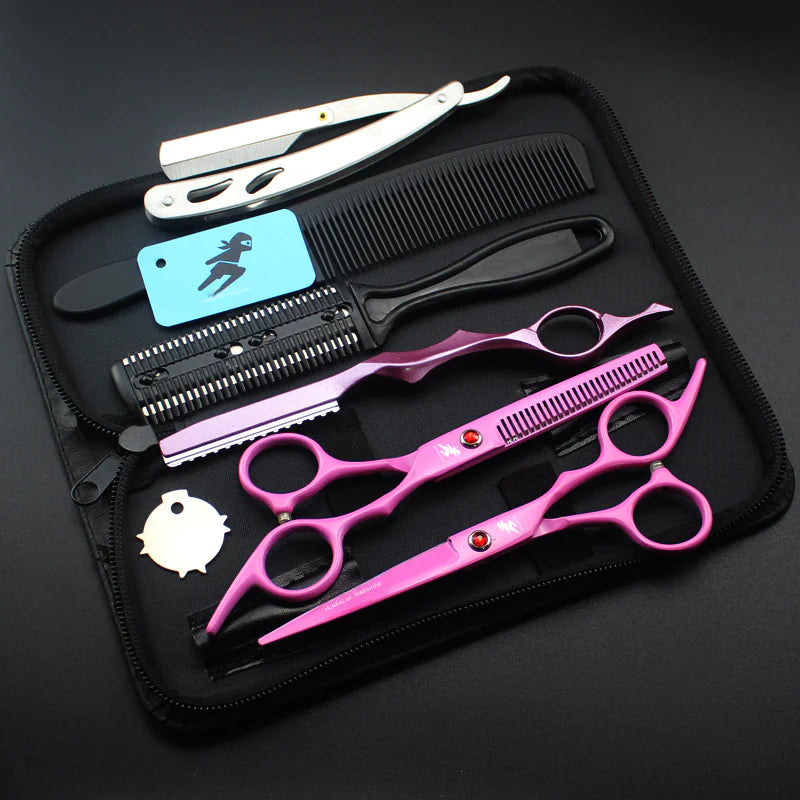 Colorful Coating Hair Cutting Scissors Set