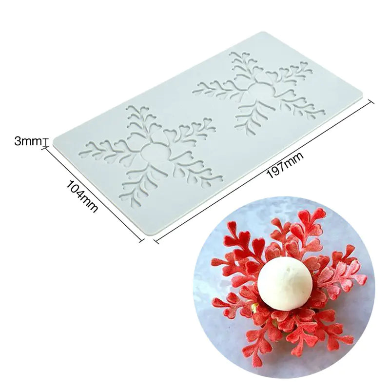 Silicone Mold for Petal Leaf Geometric Baking Decor