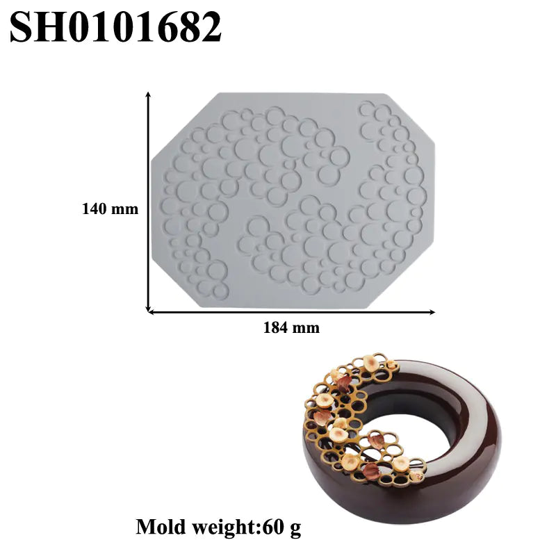 Silicone Leaf-Shaped Platter Molds for Desserts