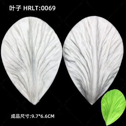 3D Silicone Molds for Leaf and Petal Decorations