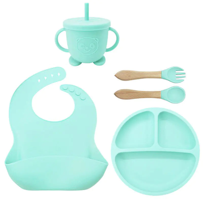 Silicone Dinnerware Set for Kids - 8 Piece Set