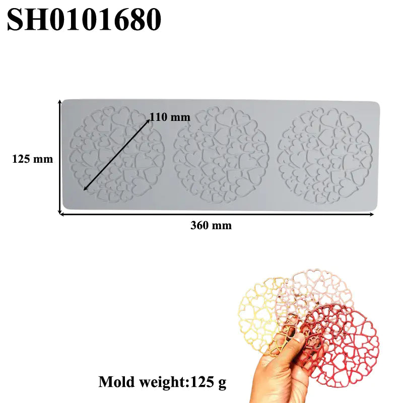 Silicone Leaf-Shaped Platter Molds for Desserts