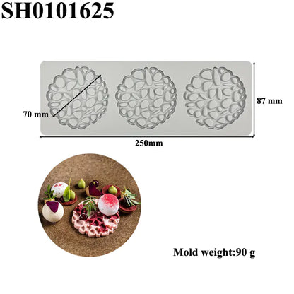Silicone Leaf-Shaped Platter Molds for Desserts