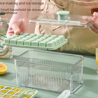 Food-Grade Ice Cube Maker with Press Design for Home