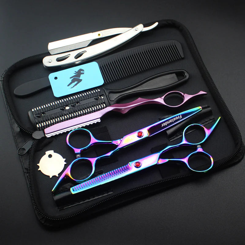 Colorful Coating Hair Cutting Scissors Set