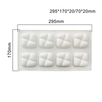 Heart-Shaped Sandstone Cake Silicone Mold and Steel Ring