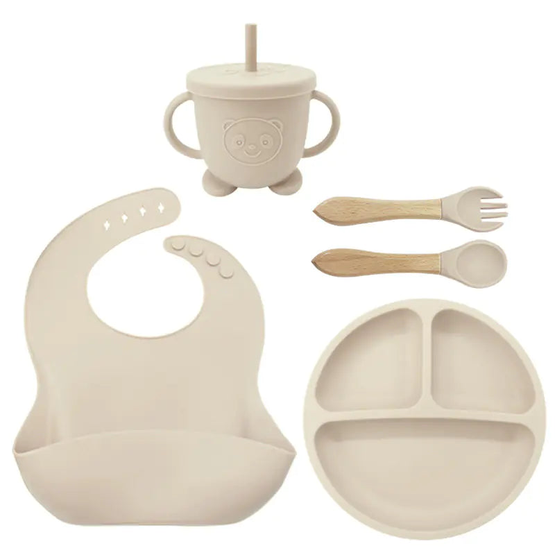 Silicone Dinnerware Set for Kids - 8 Piece Set