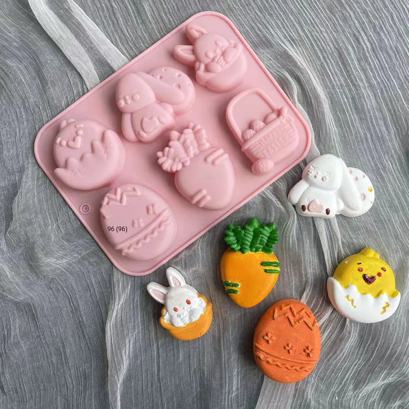 Easter Silicone Molds for Chocolate Cake Decorations