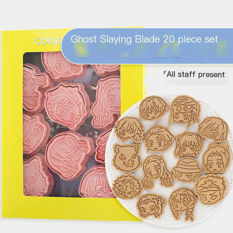 Demon Slayer Cookie Cutter Set - 3D Baking Tools
