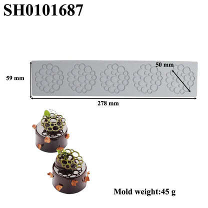 Silicone Leaf-Shaped Platter Molds for Desserts