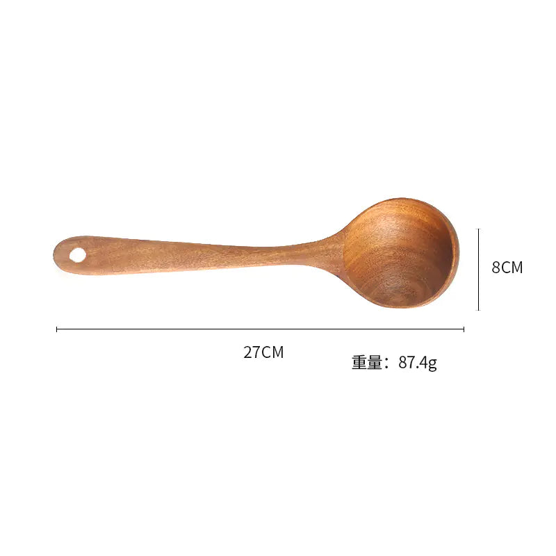 Wholesale 7-Piece Teak Kitchen Utensil Set