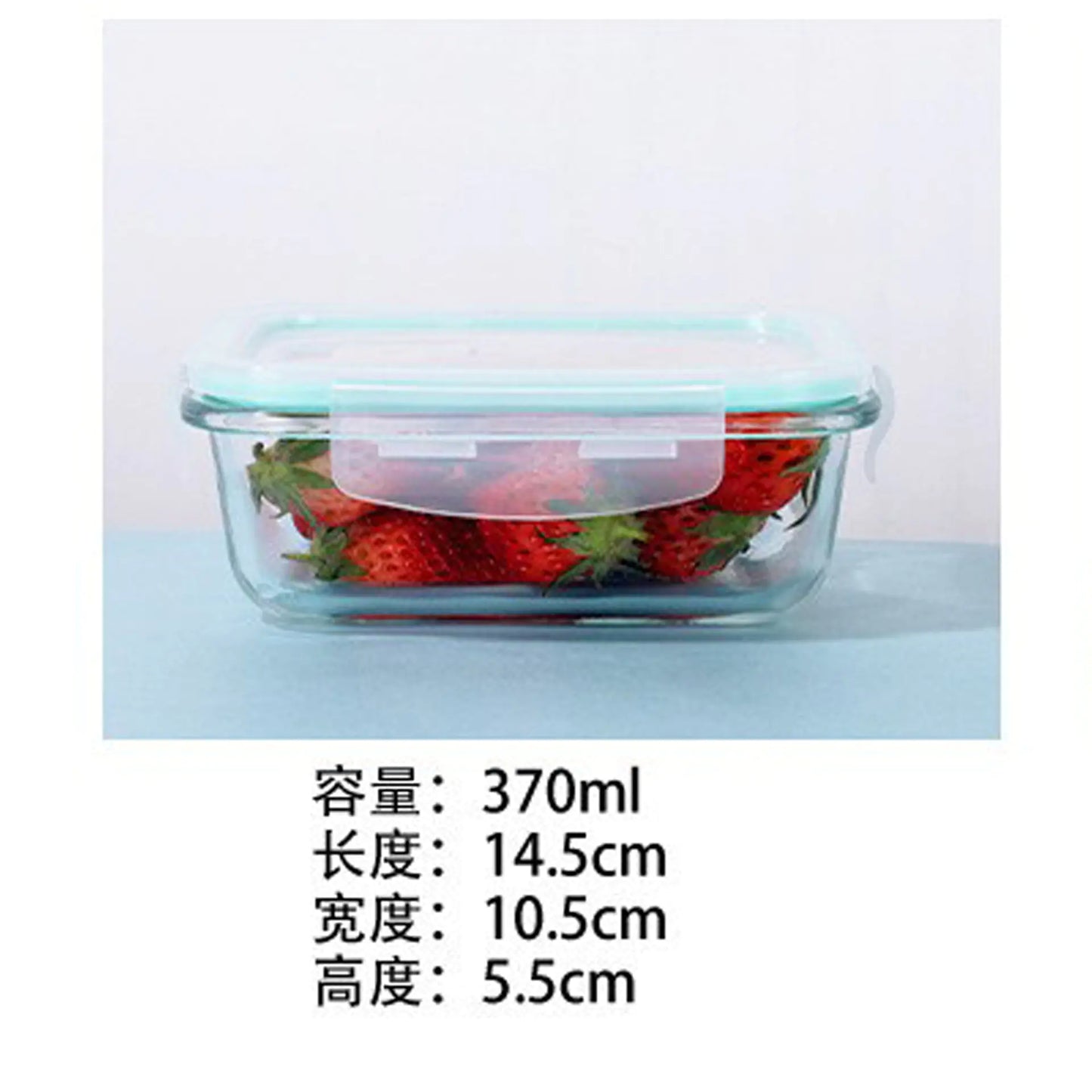 High Borosilicate Glass Food Storage Box for Steaming