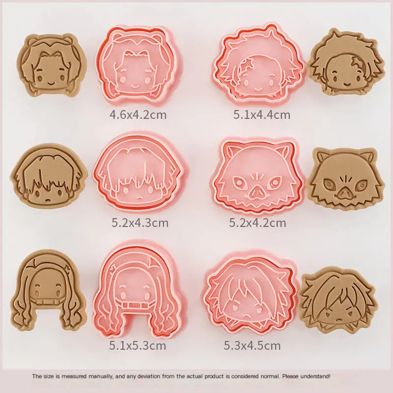 Demon Slayer Cookie Cutter Set - 3D Baking Tools