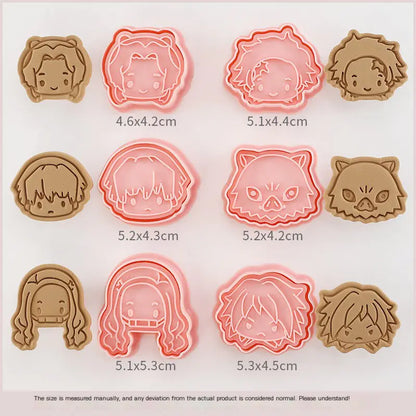 Demon Slayer Cookie Cutter Set - 3D Baking Tools