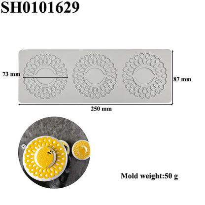 Silicone Leaf-Shaped Platter Molds for Desserts