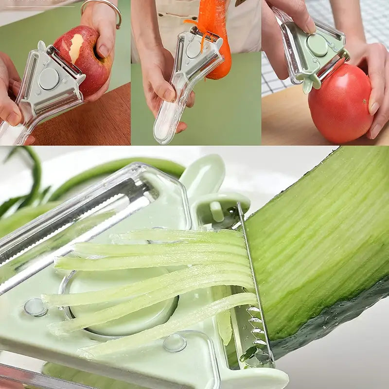 3-in-1 Stainless Steel Vegetable Peeler for Kitchen
