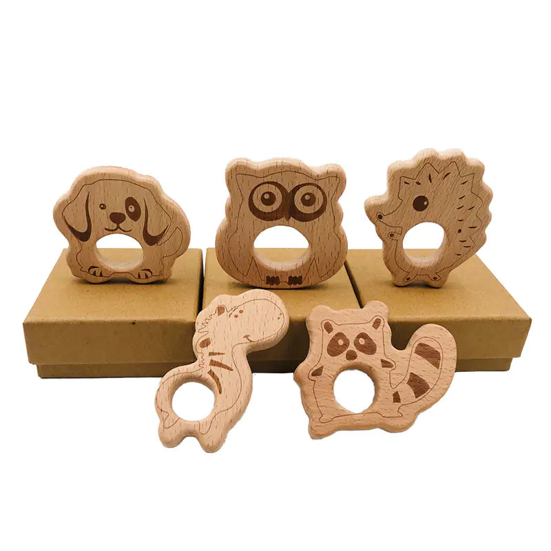 DIY Wooden Animal Teether for Babies - Soothing Toy