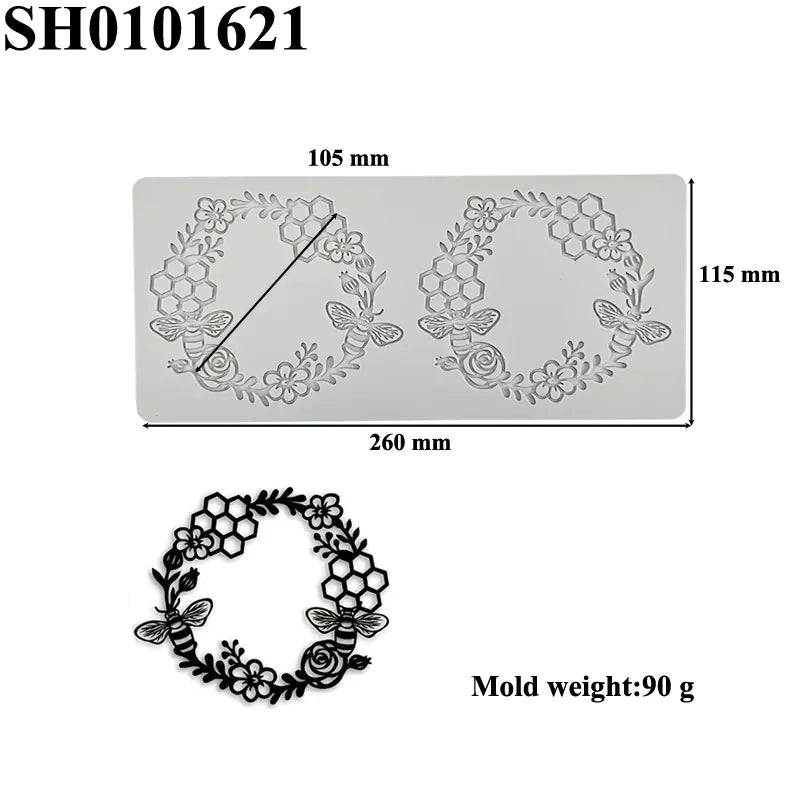 Silicone Leaf-Shaped Platter Molds for Desserts