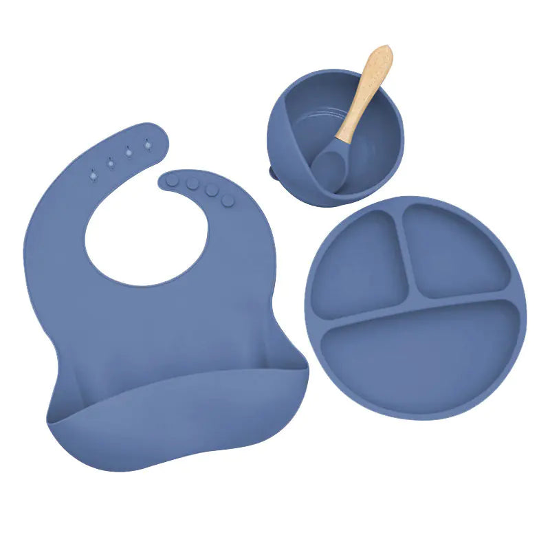 Silicone Dinnerware Set for Kids - 8 Piece Set