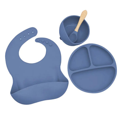 Silicone Dinnerware Set for Kids - 8 Piece Set