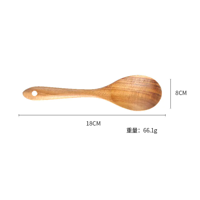 Wholesale 7-Piece Teak Kitchen Utensil Set