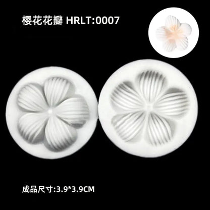 3D Silicone Molds for Leaf and Petal Decorations