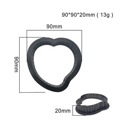 Heart-Shaped Sandstone Cake Silicone Mold and Steel Ring