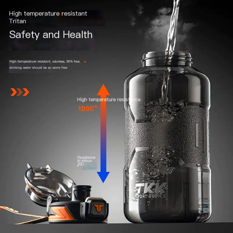 TKK 2000ml Sports Water Bottle for Outdoor Fitness