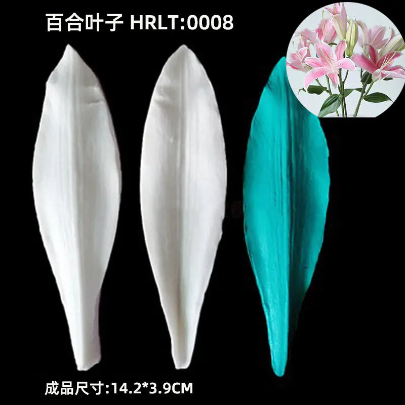 3D Silicone Molds for Leaf and Petal Decorations