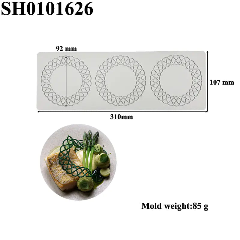 Silicone Leaf-Shaped Platter Molds for Desserts