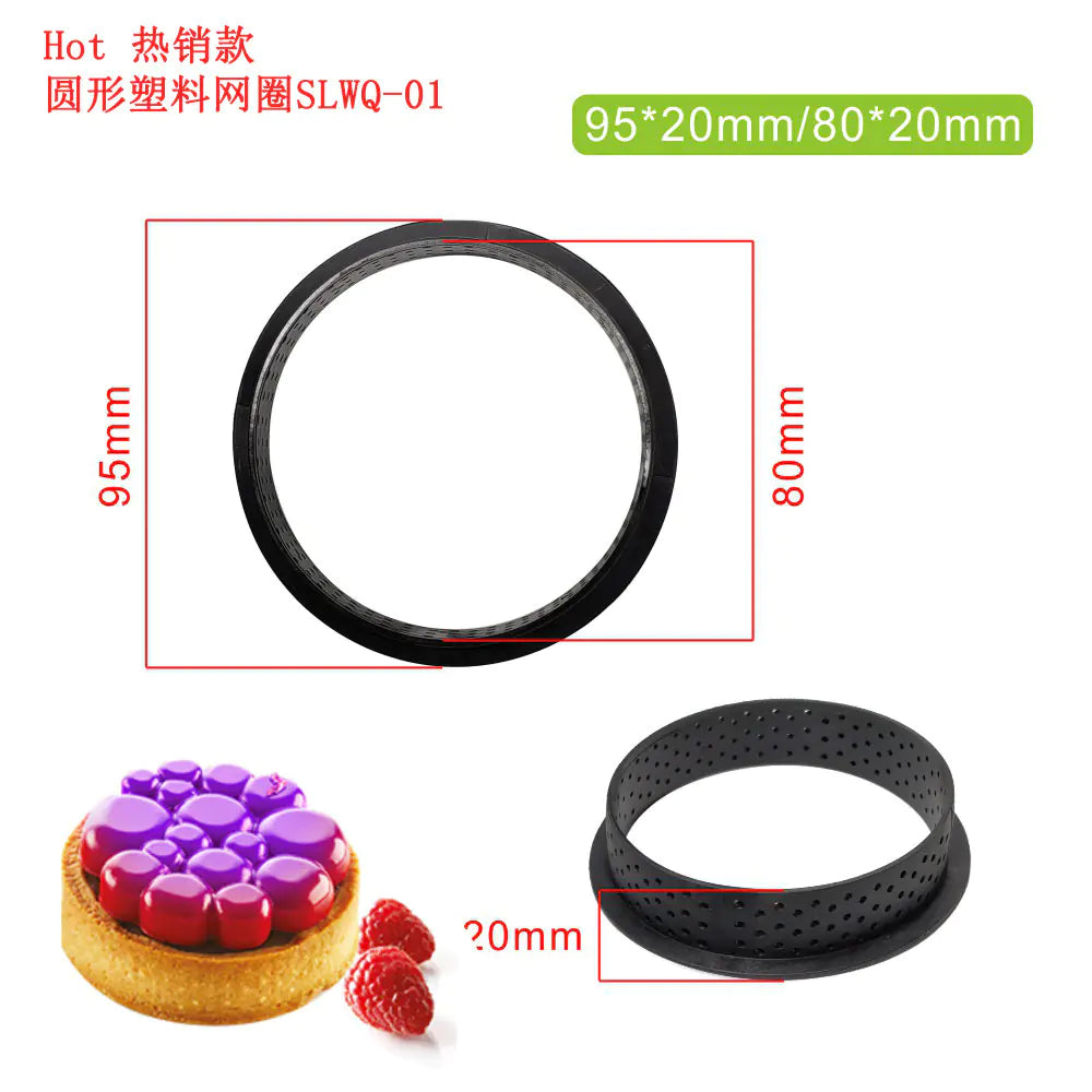 Heart-Shaped Sandstone Cake Silicone Mold and Steel Ring
