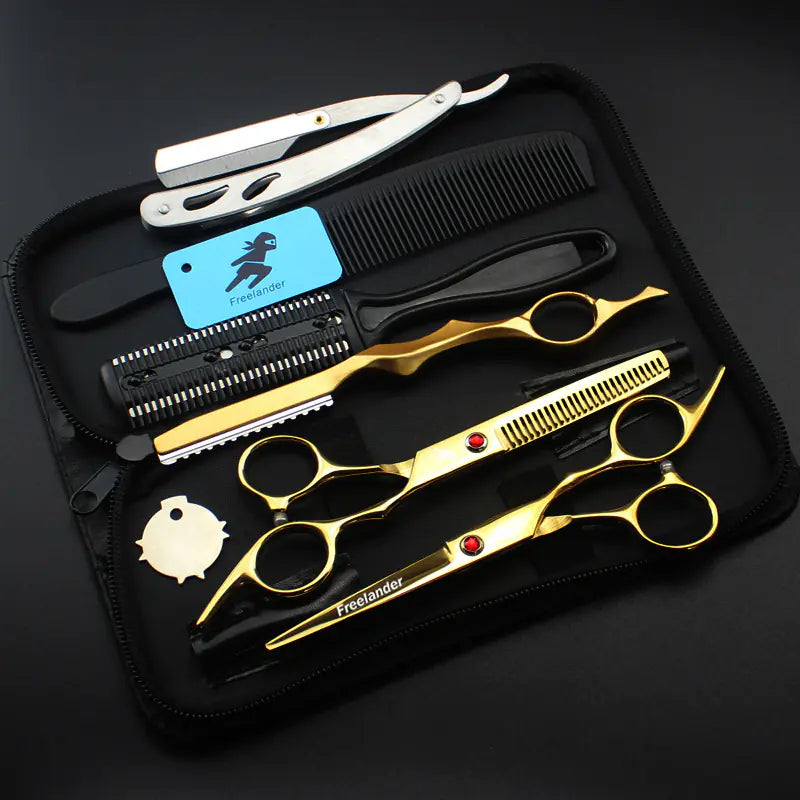 Colorful Coating Hair Cutting Scissors Set
