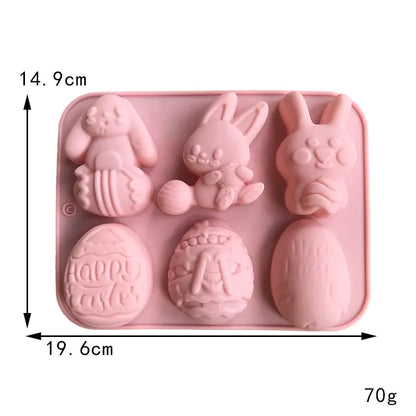 Easter Silicone Molds for Chocolate Cake Decorations