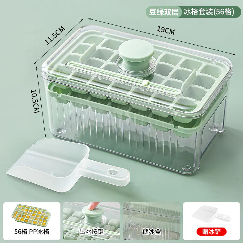Food-Grade Ice Cube Maker with Press Design for Home