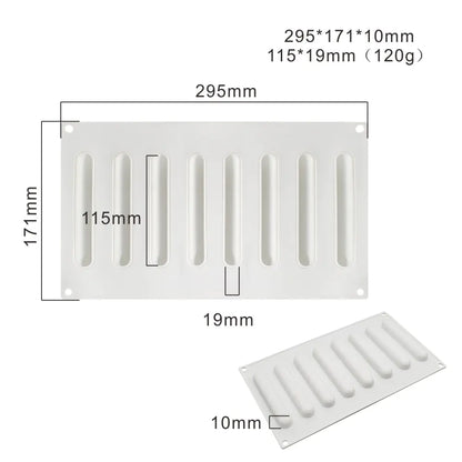 Heart-Shaped Sandstone Cake Silicone Mold and Steel Ring