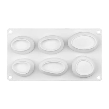 Silicone Pebble Cake Molds - 6 and 3 Holes Set