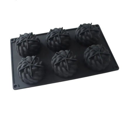 6-Cavity Silicone Molds for Flower Cake and Desserts