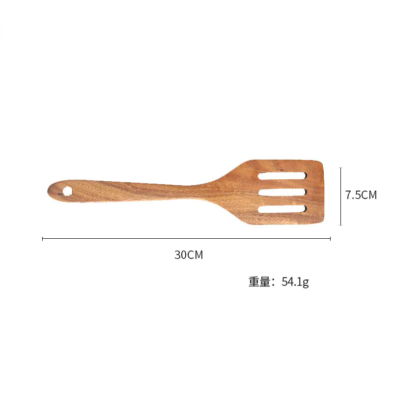 Wholesale 7-Piece Teak Kitchen Utensil Set