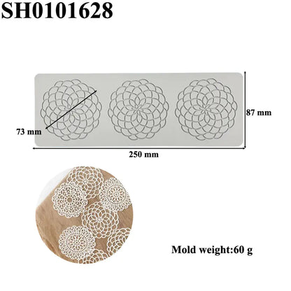 Silicone Leaf-Shaped Platter Molds for Desserts