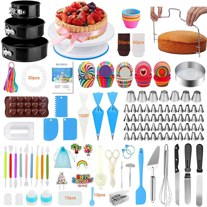507-Piece Cake Decorating Set with Tools and Bags